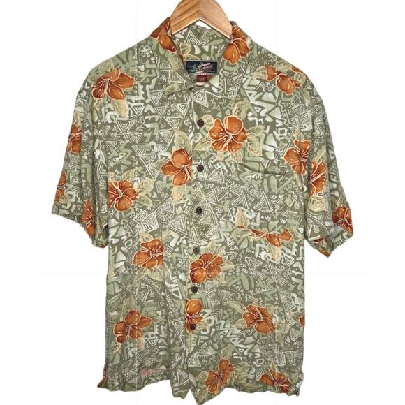 Lot of 3 VINTAGE y2k Hawaiian Shirts L 100% Rayon Button Down Island Tropical - Picture 12 of 13